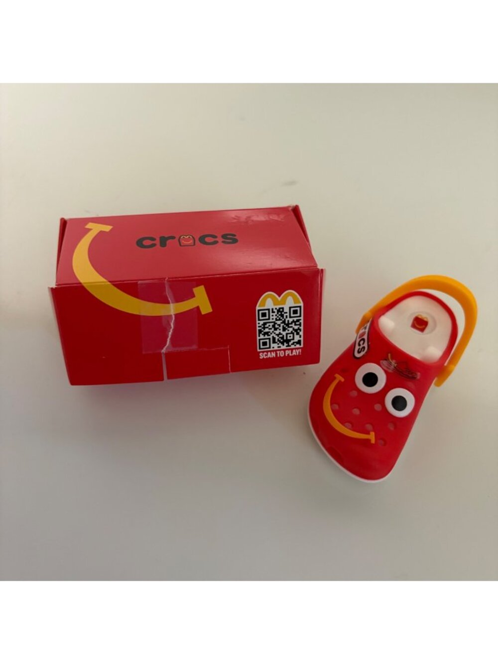 McDonalds Happy Meal Red Crocs Toy Keychain With Box 2024 Collectible